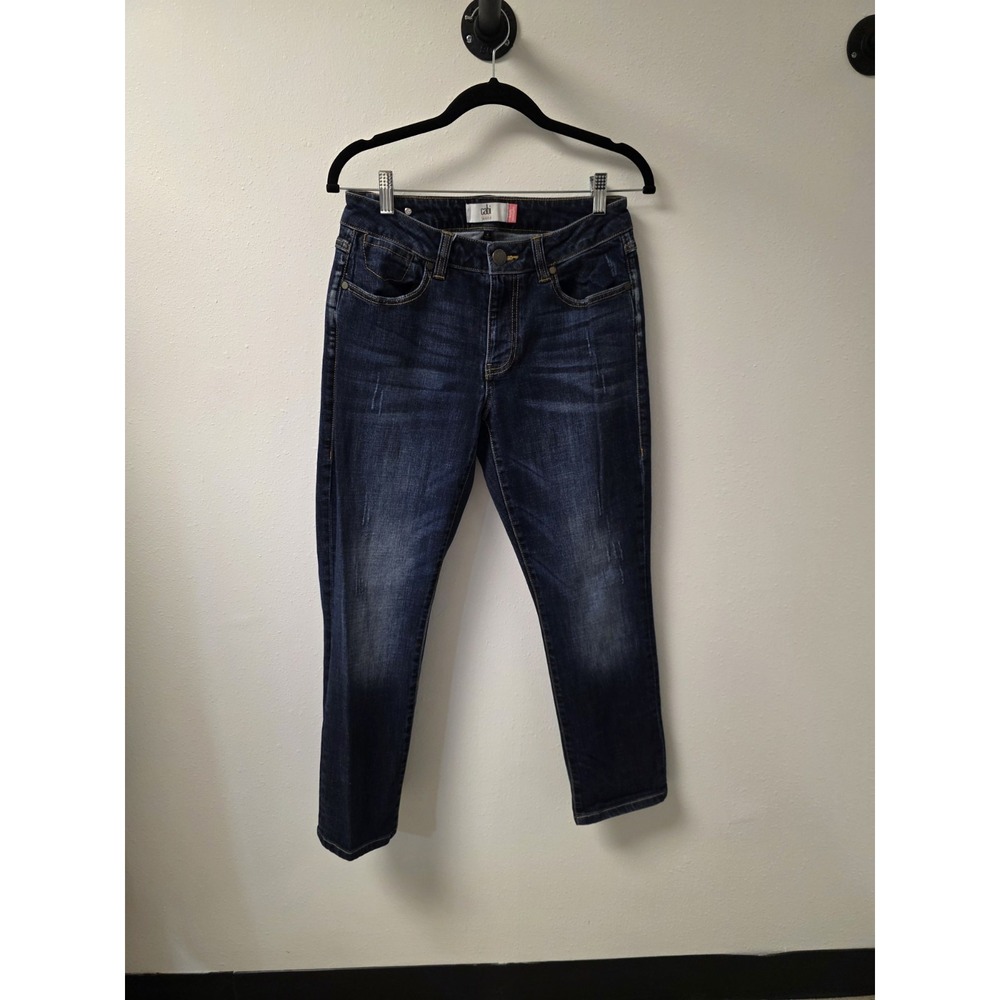 Cabi Jeans Women's Size 4 - Dark Wash High Straight Denim, Stretch‎ - Style 3561